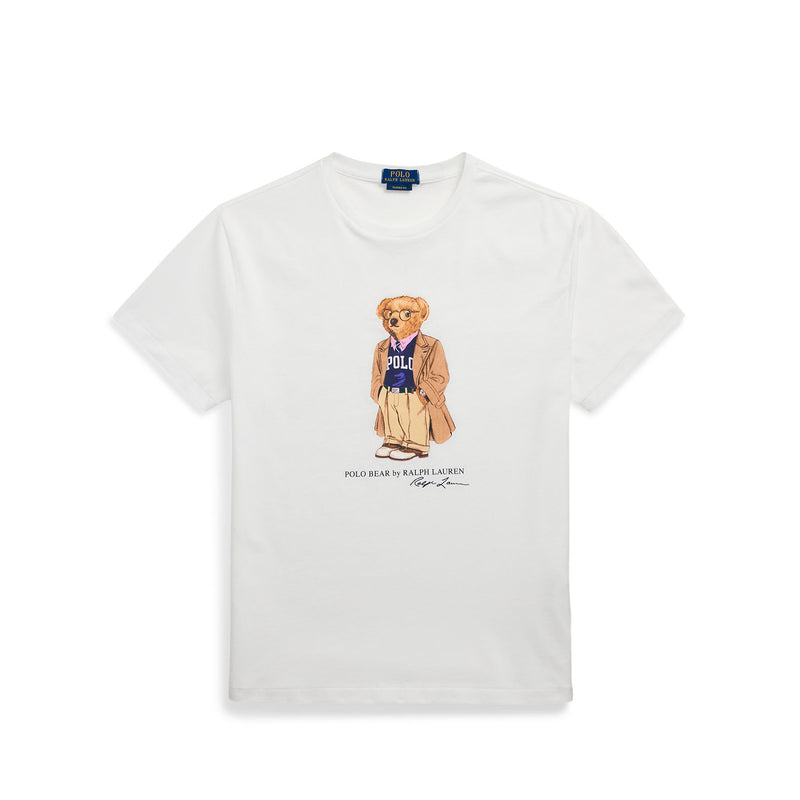 POLO Ralph Lauren CUSTOM SLIM FIT POLO BEAR T-SHIRT, White