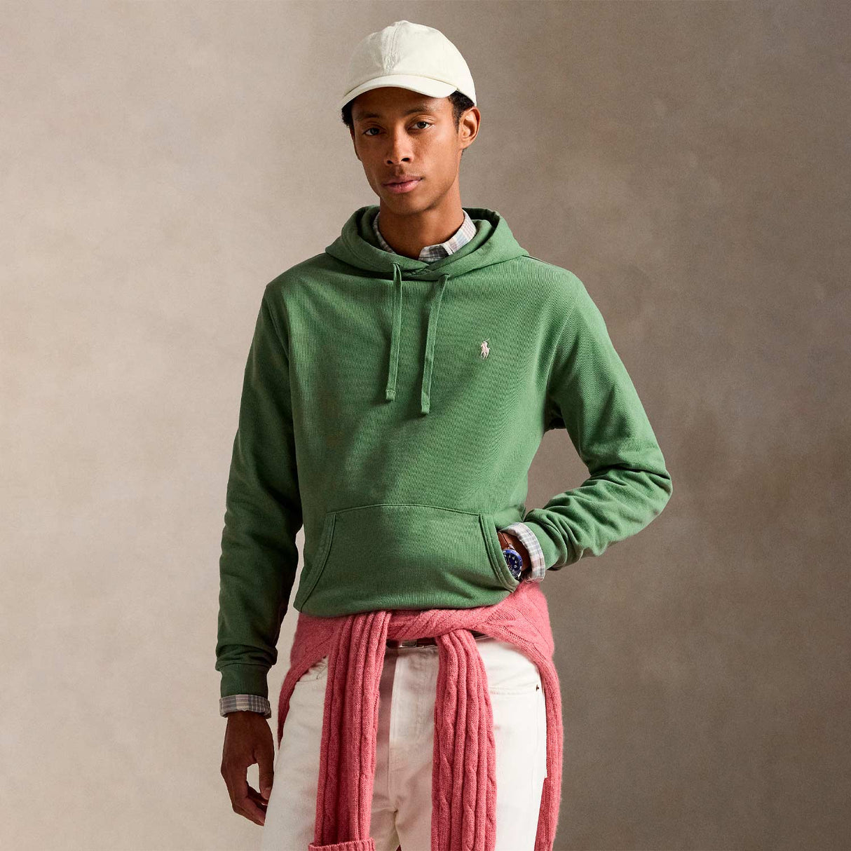 POLO Ralph Lauren LOOPBACK TERRY HOODIE, Fatigue