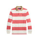 Polo Ralph Lauren LS RUGBY POLO, Red Sky/Trophy Cream