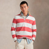 Polo Ralph Lauren LS RUGBY POLO, Red Sky/Trophy Cream