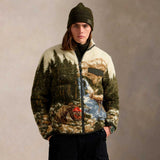 Polo Ralph Lauren PILE FLEECE GRAPHIC JACKET, Outdoorsman Scenic