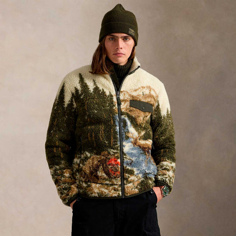 Polo Ralph Lauren PILE FLEECE GRAPHIC JACKET, Outdoorsman Scenic
