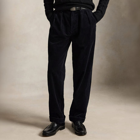 Polo Ralph Lauren PLEATED CORDUROY PANT, Black