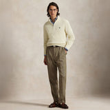 Polo Ralph Lauren QUARTER ZIP KNIT SWEATER, Andover Cream