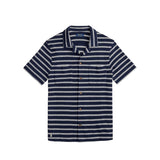 Polo Ralph Lauren SHORT SLEEVE CAMP SHIRT, Newport Navy/Pale Cream