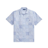 Polo Ralph Lauren SHORT SLEEVE PATCHWORK SHIRT, Patchwork Blues