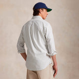POLO Ralph Lauren STRIPED BUTTON-DOWN SHIRT, White/Blue