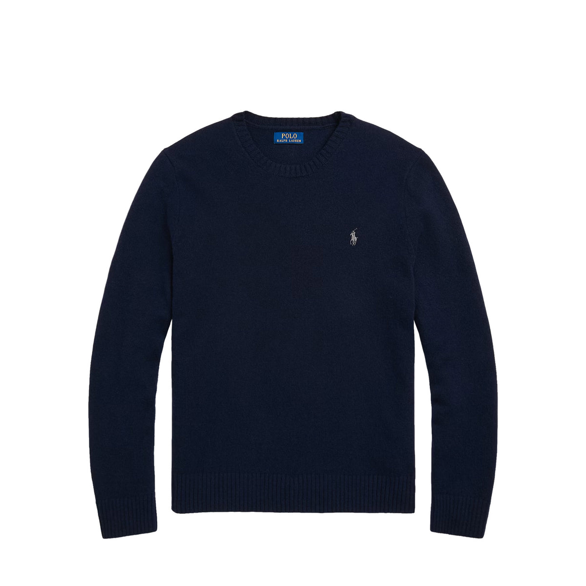 Polo Ralph Lauren WOOL-CASHMERE CREWNECK JUMPER, Hunter Navy