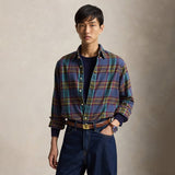 Polo Ralph Lauren CUSTOM FIT PLAID FLANNEL SHIRT, Blue/Purple/Heather