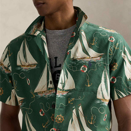 POLO Ralph Lauren CLASSIC FIT S/S SAILBOAT OXFORD SHIRT, Anchors