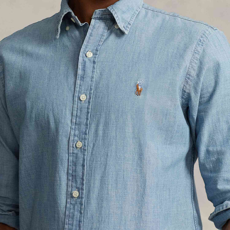 POLO Ralph Lauren CUSTOM FIT CHAMBRAY SHIRT, Chambray