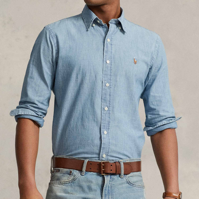 POLO Ralph Lauren CUSTOM FIT CHAMBRAY SHIRT, Chambray