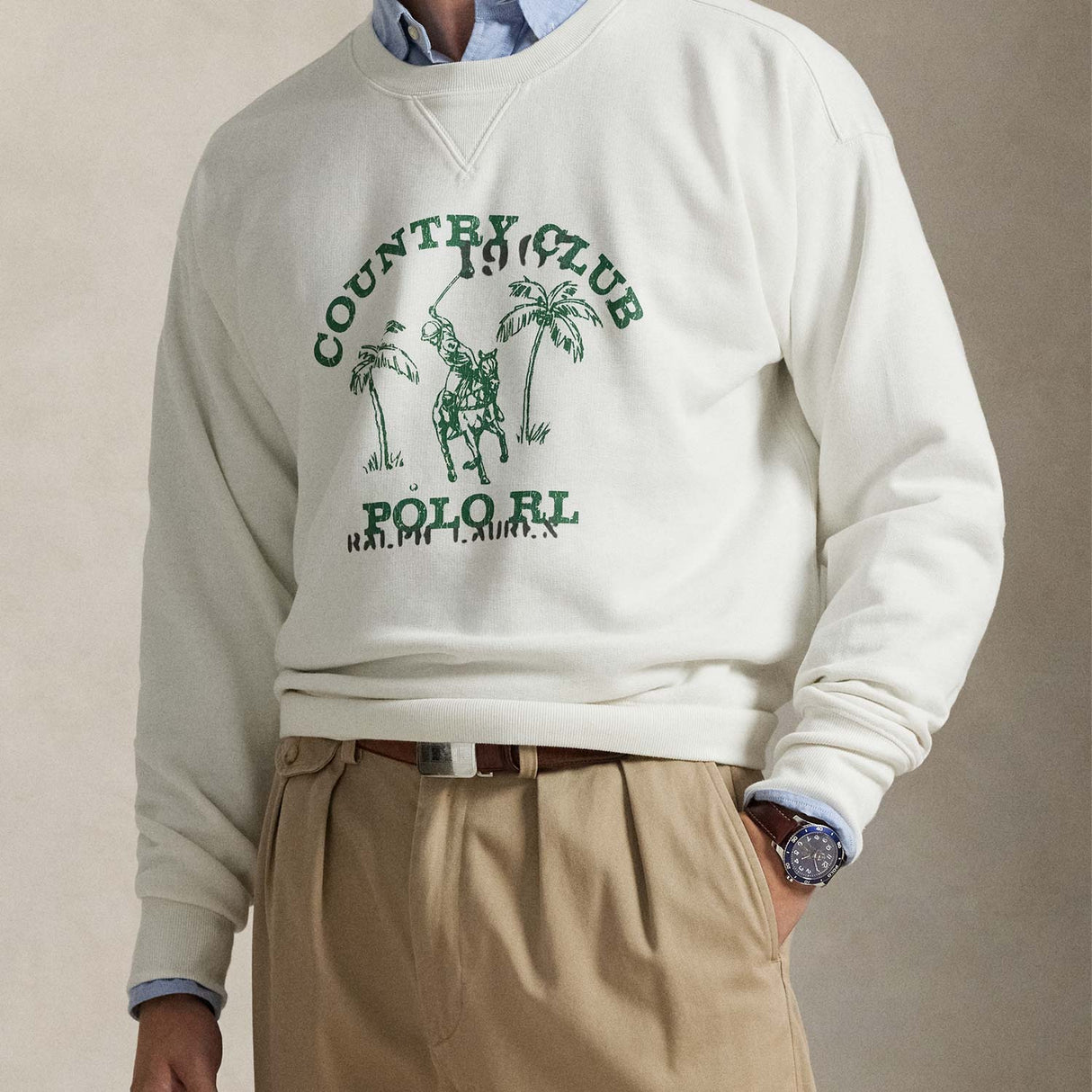 Polo Ralph Lauren PRINT SWEATSHIRT, Nevis
