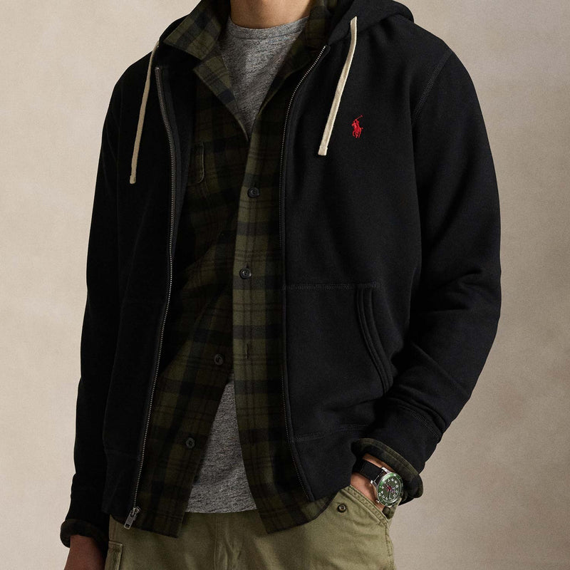 Polo Ralph Lauren ZIP-UP FLEECE HOODIE, Black