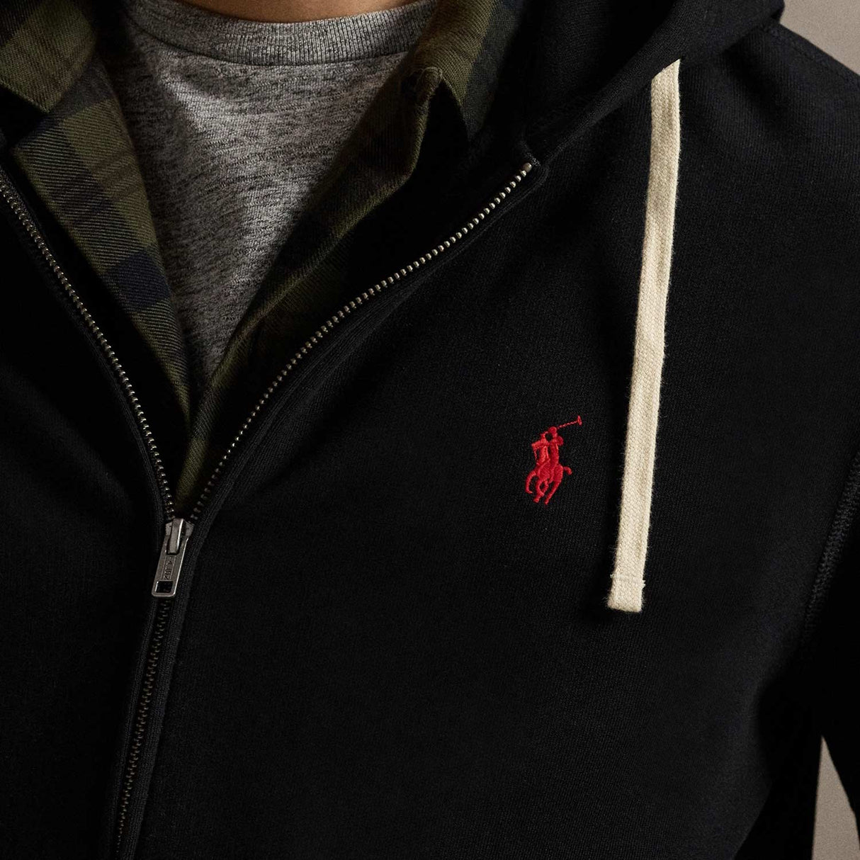 Polo Ralph Lauren ZIP-UP FLEECE HOODIE, Black