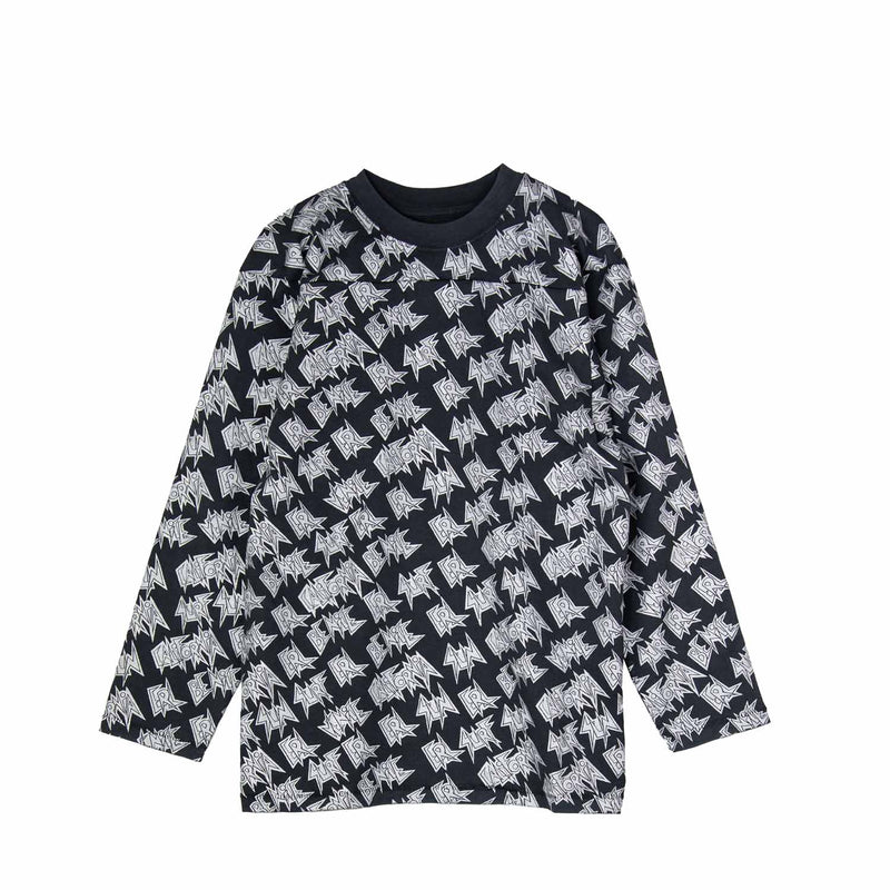 ERL PRINTED LONGSLEEVE T-SHIRT, Black