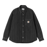 Carhartt WIP RYLAN SHIRT JACKET, Rylan Stripe Black