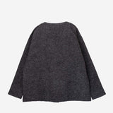 South2 West8 S.S. V NECK CARDIGAN, Charcoal