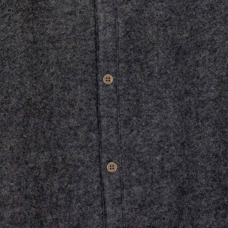 South2 West8 S.S. V NECK CARDIGAN, Charcoal