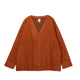 South2 West8 S.S. V NECK CARDIGAN, Orange