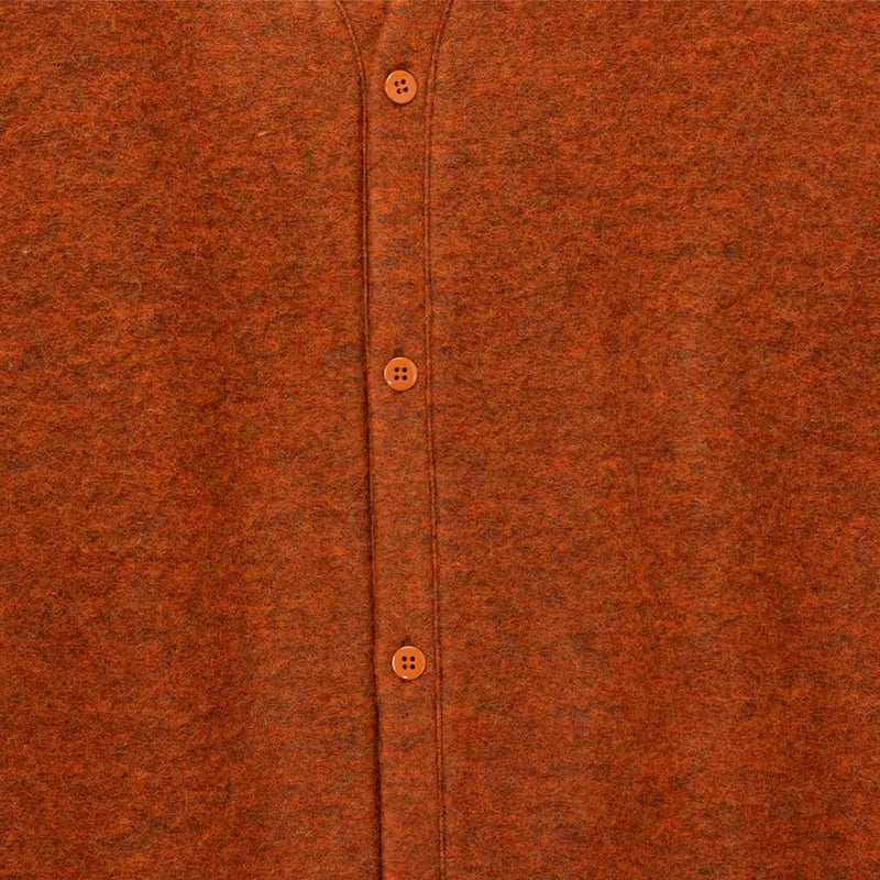 South2 West8 S.S. V NECK CARDIGAN, Orange