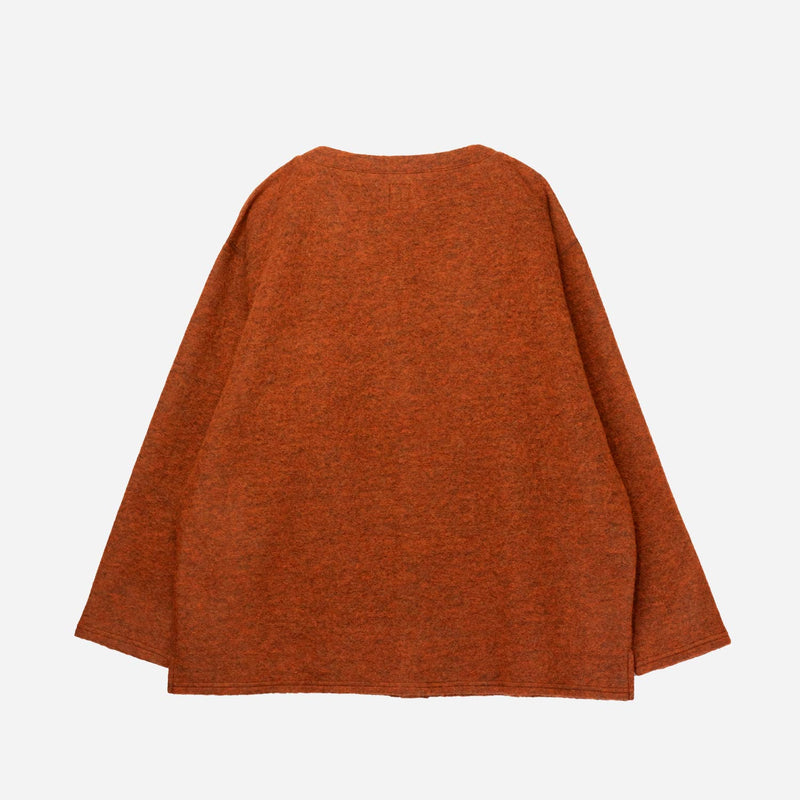 South2 West8 S.S. V NECK CARDIGAN, Orange