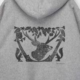 South2 West8 X F. KITAMURA SWEATSHIRT PARKA, Grey