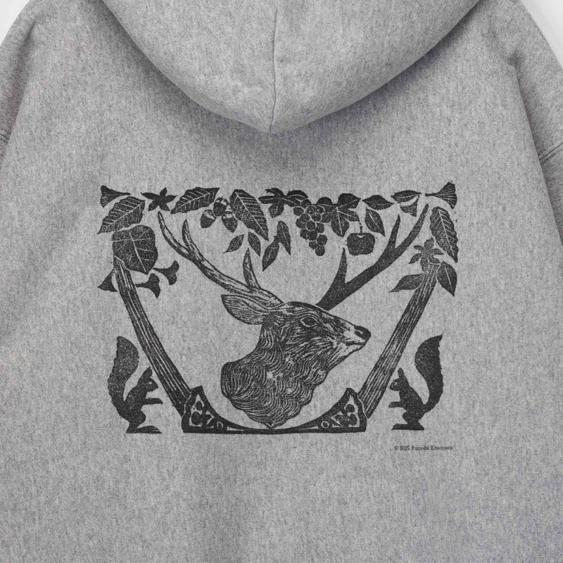 South2 West8 X F. KITAMURA SWEATSHIRT PARKA, Grey