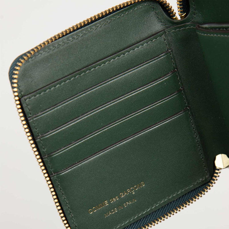 Comme des Garçons WALLET SA2100 CLASSIC LINE, Bottle Green - Image 4
