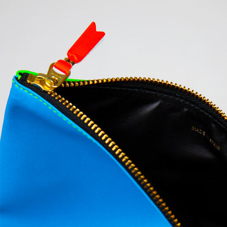 Comme des Garçons WALLET SA5100SF SUPER FLUO, Blue/Green