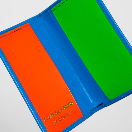 Comme des Garçons WALLET SA6400SF SUPER FLUO, Blue