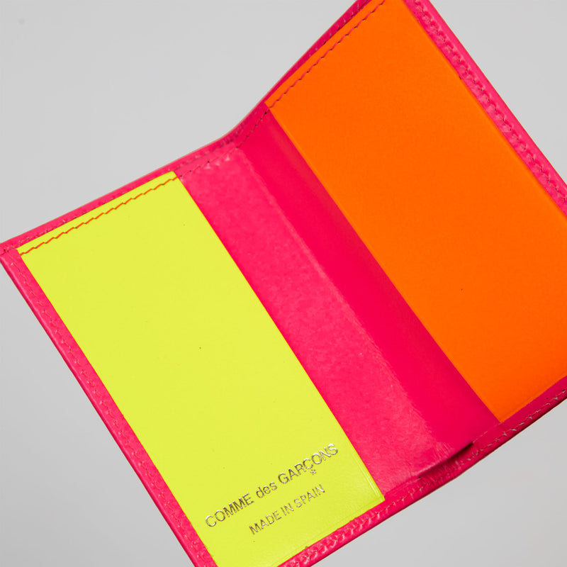 Comme des Garçons WALLET SA6400SF SUPER FLUO, Pink