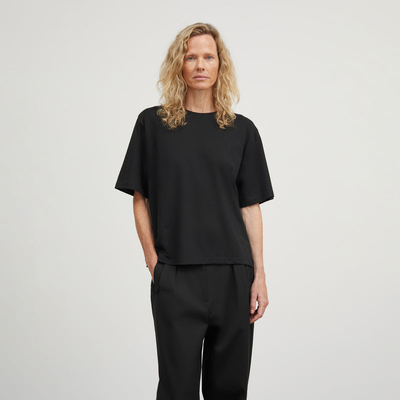 Skall Studio ANDY OVERSIZE TEE, Black
