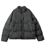 Stone Island 4100109 CRINKLE REPS NY DOWN JACKET, Lead Grey