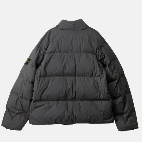 Stone Island 4100109 CRINKLE REPS NY DOWN JACKET, Lead Grey