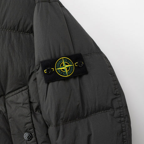 Stone Island 4100109 CRINKLE REPS NY DOWN JACKET, Lead Grey