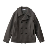 Stone Island 4100040 HEAVY MELTON JACKET, Lead Grey
