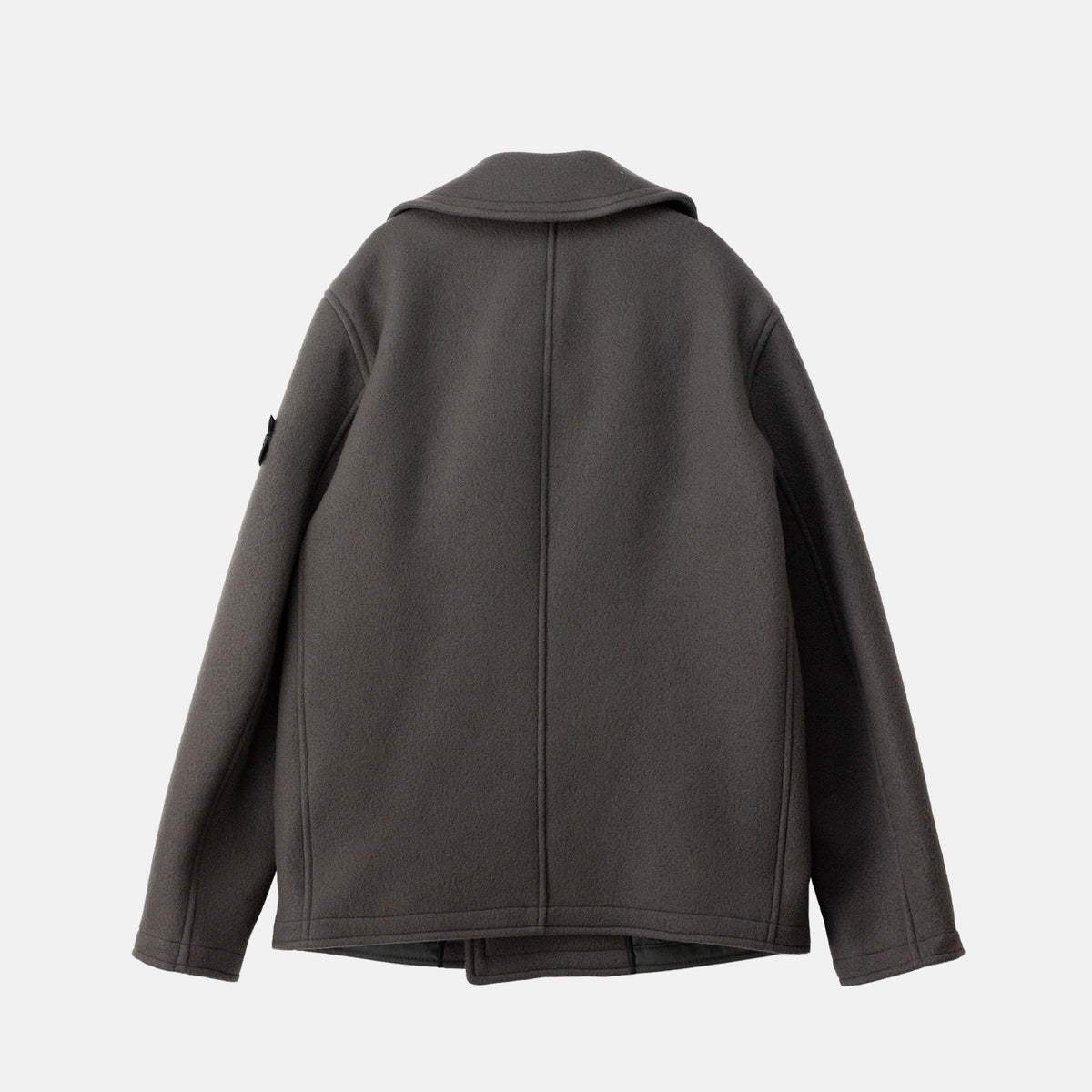 Stone Island 4100040 HEAVY MELTON JACKET, Lead Grey