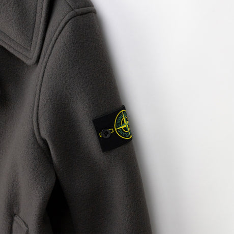 Stone Island 4100040 HEAVY MELTON JACKET, Lead Grey