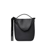 Sandqvist LEATHER HOBO TOTE, Black