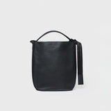 Sandqvist LEATHER HOBO TOTE, Black