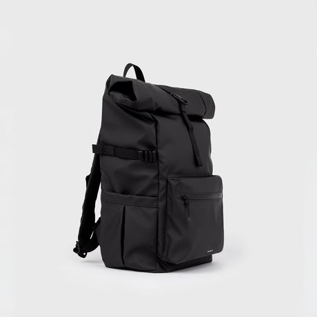 Sandqvist STREAM ROLLTOP BACKPACK LARGE, Black