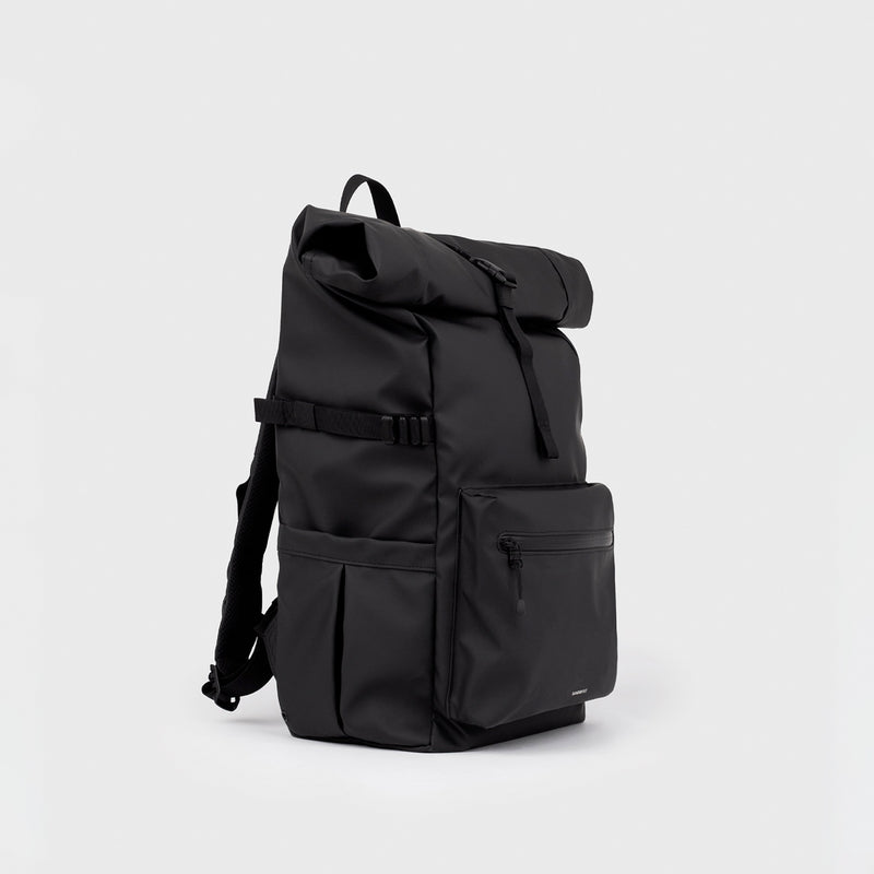 Sandqvist STREAM ROLLTOP BACKPACK LARGE, Black