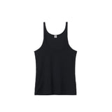 TOTEME SCOOP NECK RIB TANK TOP, Black