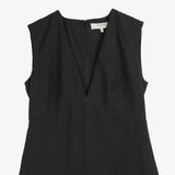 Sea NY ARIELLE V-NECK DRESS, Black