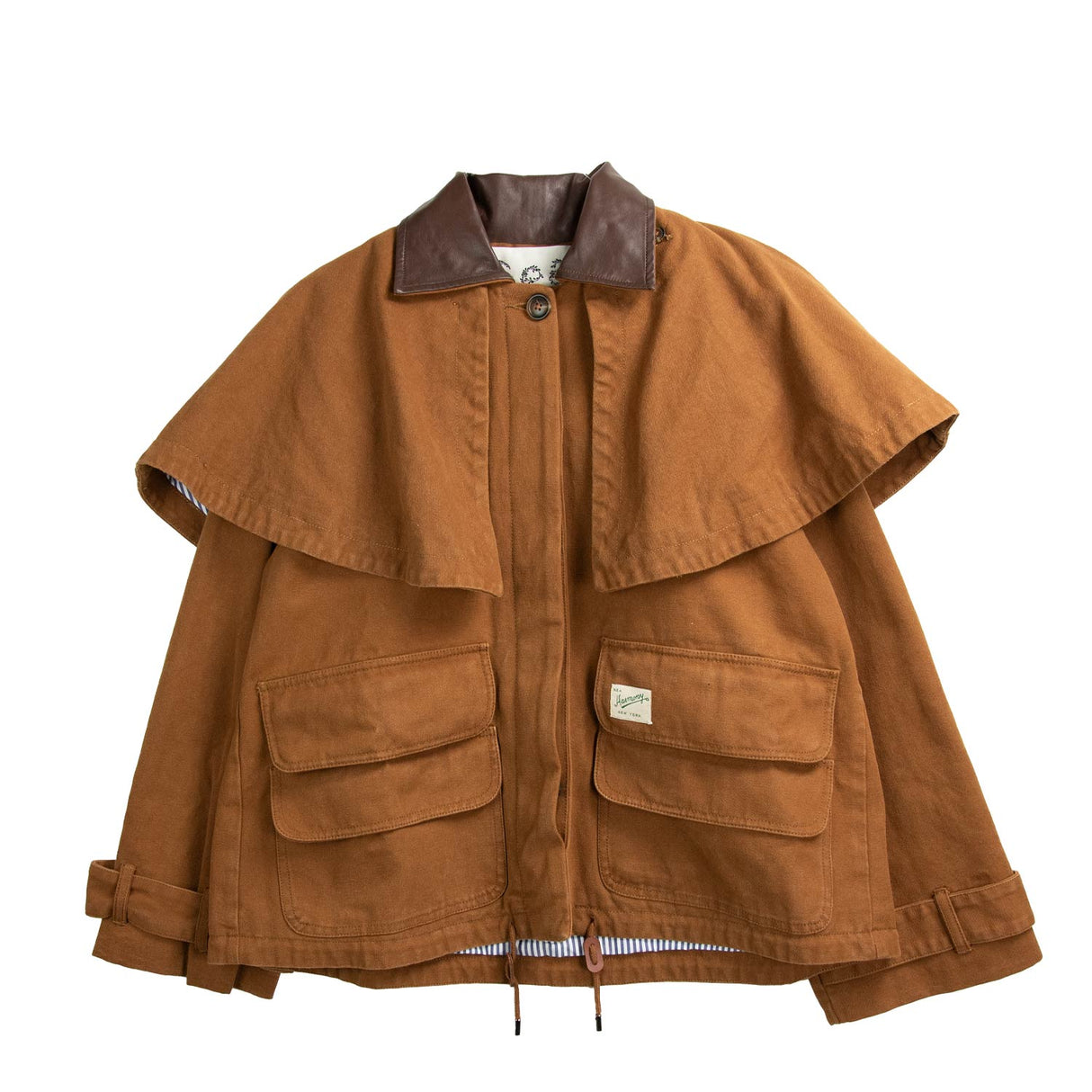Sea NY CAROLYN WORKWEAR CAPE JACKET, Camel