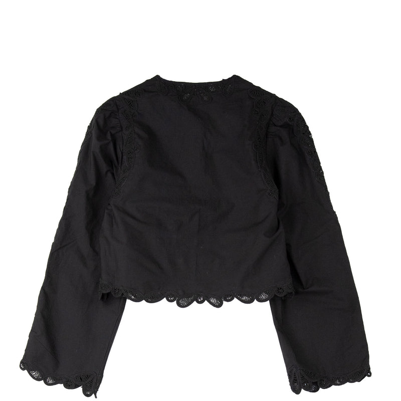 Sea NY ELKE SOUTACHE L/S BLOUSE, Black