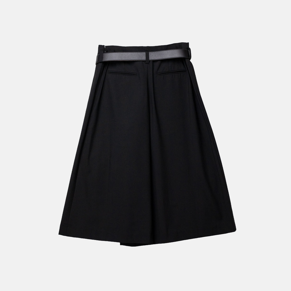 Sea NY ELISA TROPICAL WOOL BELT CULOTTES, Black