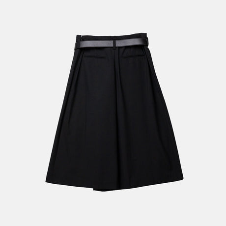 Sea NY ELISA TROPICAL WOOL BELT CULOTTES, Black