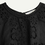 Sea NY LULA EMBROIDERY SLEEVELESS MINI DRESS, Black